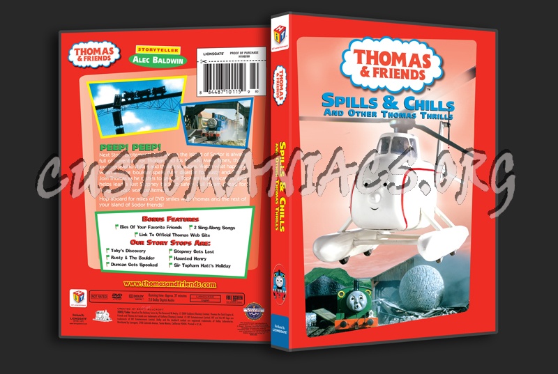 Thomas & Friends: Spills & Chills dvd cover