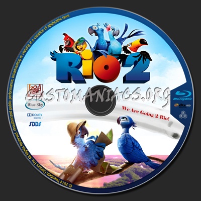 Rio 2 blu-ray label