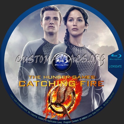 The Hunger Games Catching Fire blu-ray label