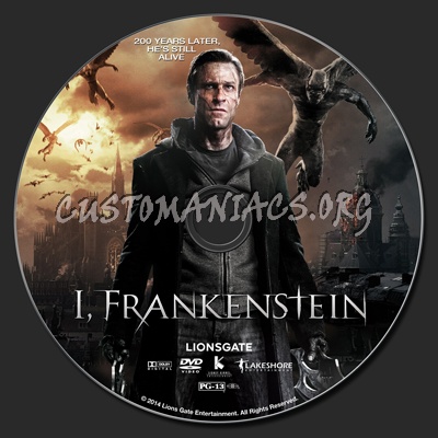 I, Frankenstein dvd label