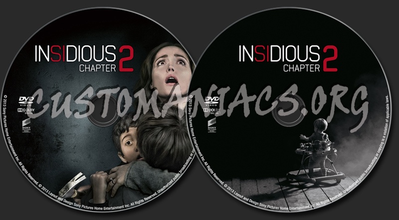 Insidious Chapter 2 dvd label