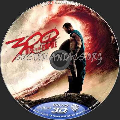 300 - Rise Of An Empire (2D+3D) blu-ray label
