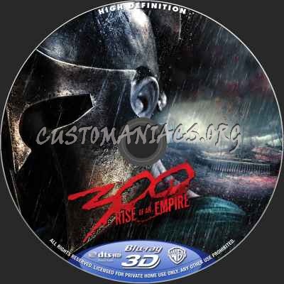 300 - Rise Of An Empire (2D+3D) blu-ray label