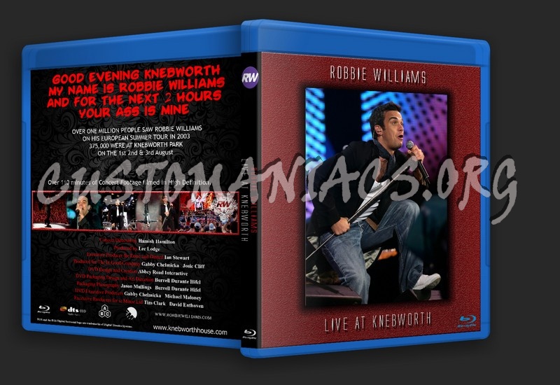Robbie Williams Live At Knebworth blu-ray cover