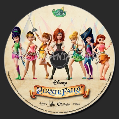 The Pirate Fairy blu-ray label