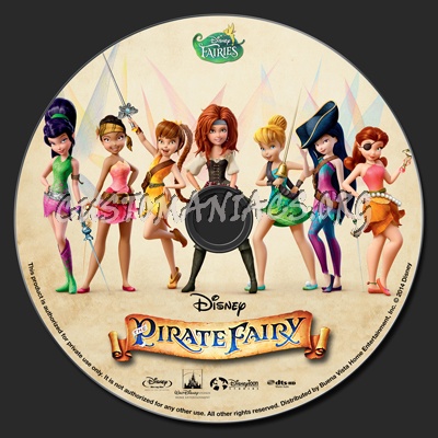 The Pirate Fairy blu-ray label