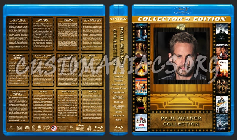 Paul Walker Collection blu-ray cover