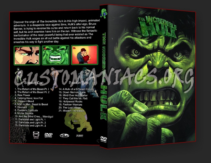 The Incredible Hulk dvd cover