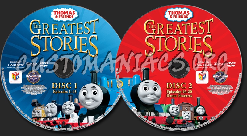 Thomas & Friends: The Greatest Stories dvd label