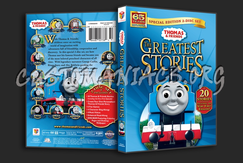Thomas & Friends: The Greatest Stories dvd cover
