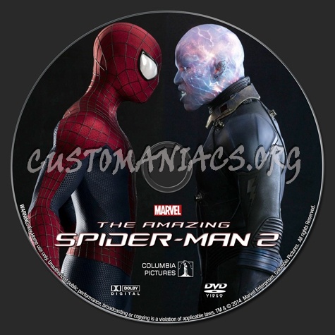 The Amazing Spider-Man 2 (2014) dvd label