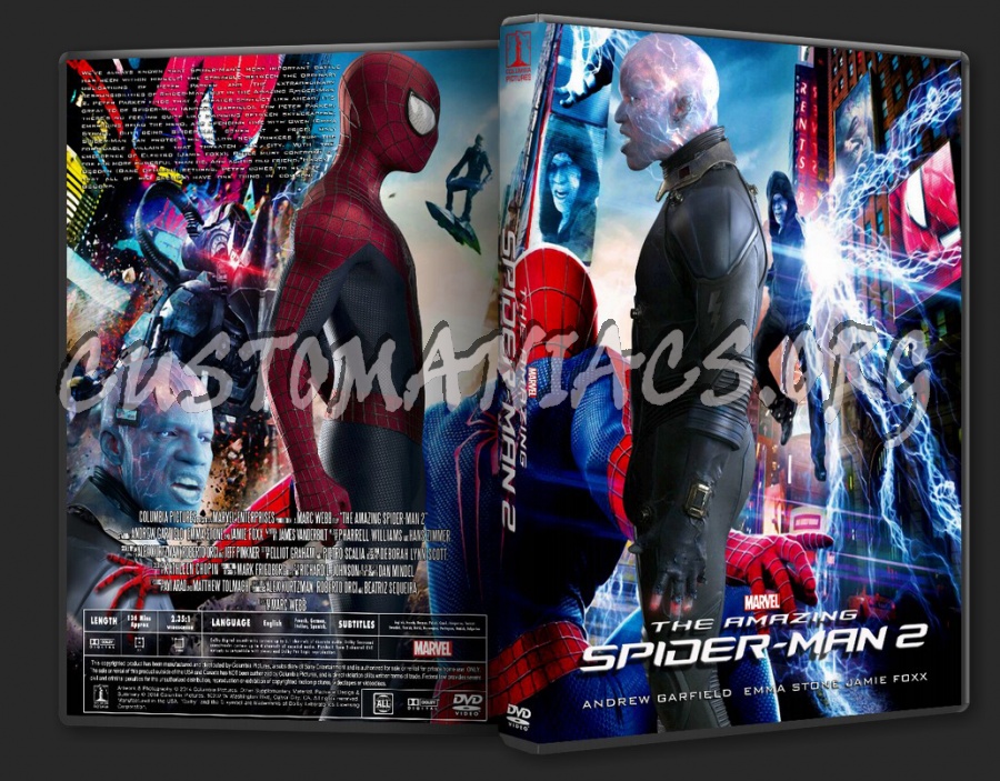 The Amazing Spider-Man 2 (2014) dvd cover