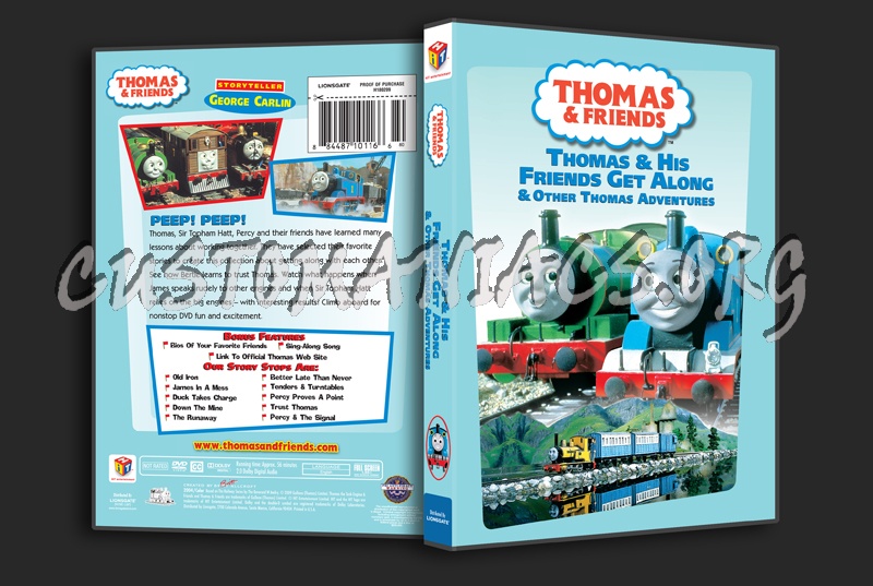 Thomas & Friends: Thomas & His Friends Get Along dvd cover