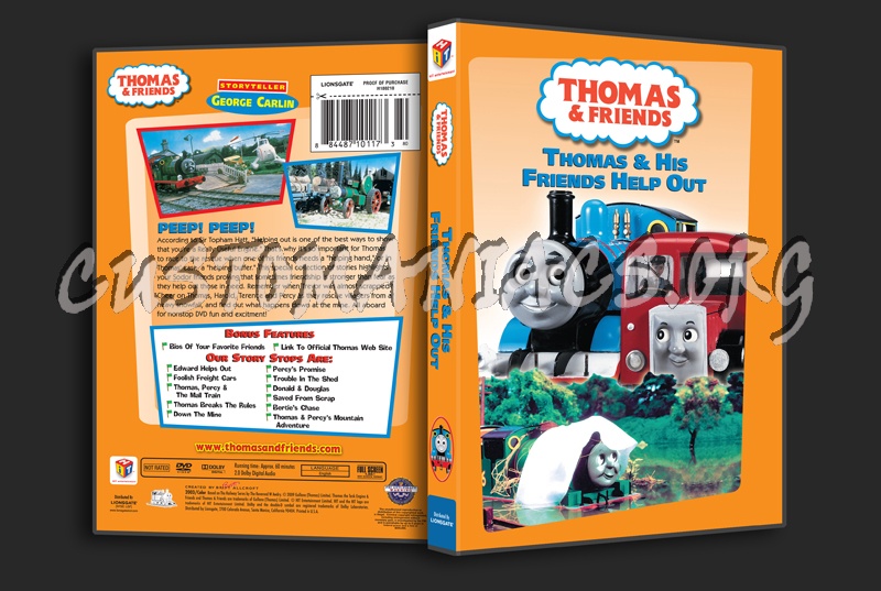 Thomas & Friends: Thomas & His Friends Help Out dvd cover