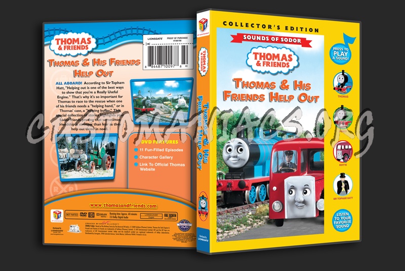 Thomas & Friends: Thomas & His Friends Help Out dvd cover