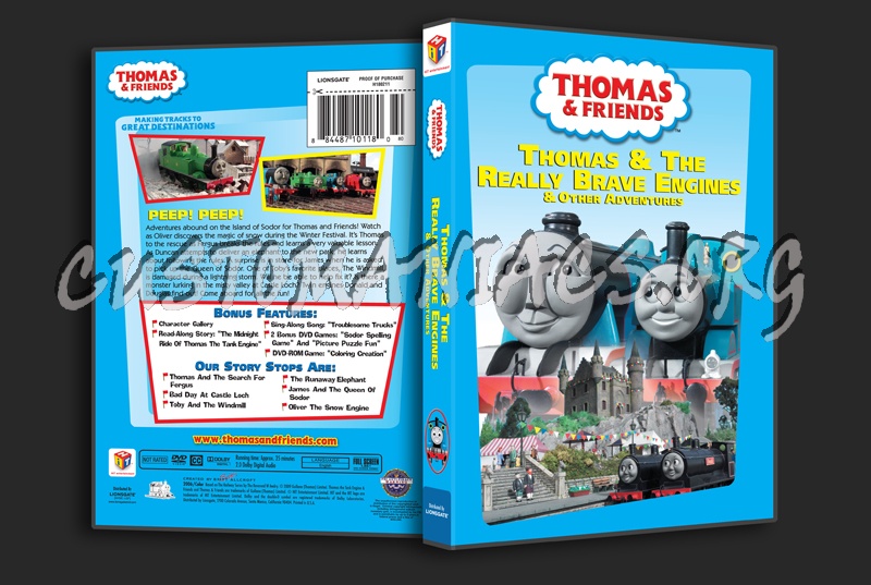 Thomas & Friends: Thomas & the Really Brave Engines dvd cover