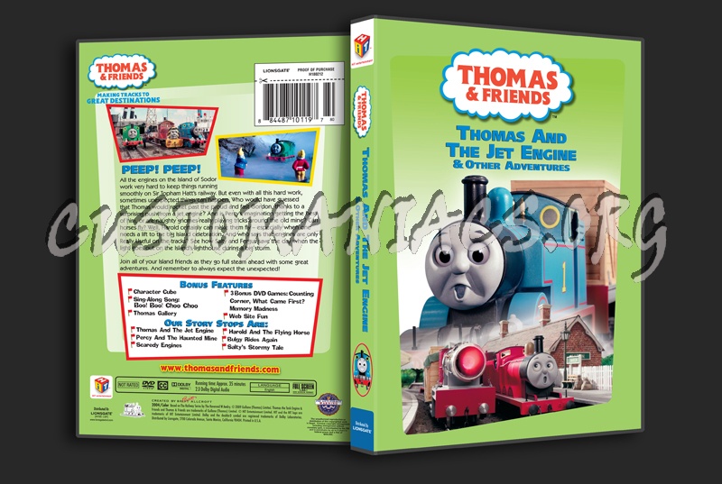 Thomas & Friends: Thomas and the Jet Engine dvd cover