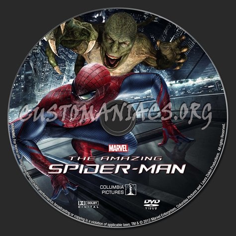 The Amazing Spider-Man (2012) dvd label