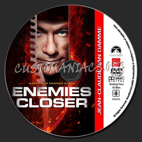 Van Damme Collection - Enemies Closer dvd label