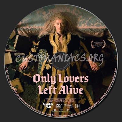 Only Lovers Left Alive dvd label