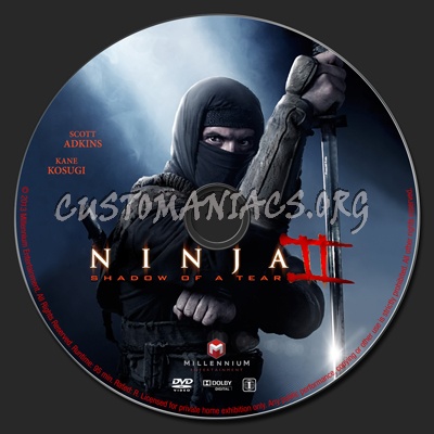 Ninja 2: Shadow of a Tear dvd label