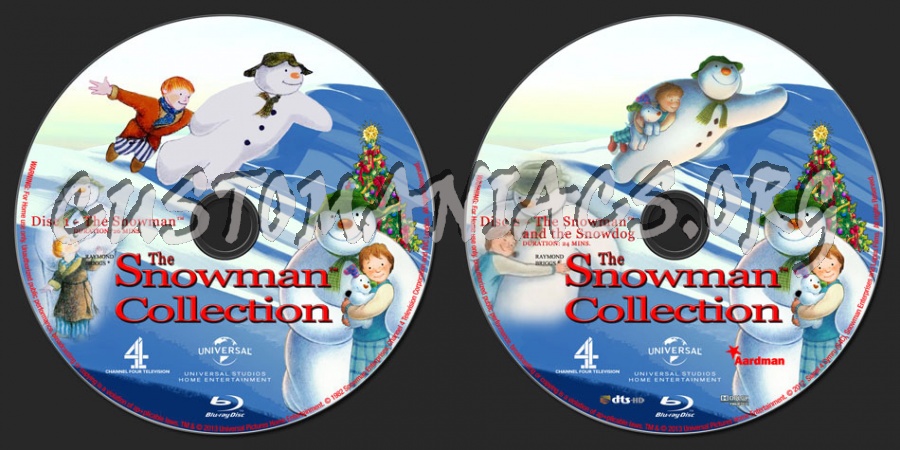 The Snowman Collection blu-ray label