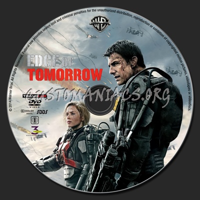 Edge of Tomorrow dvd label