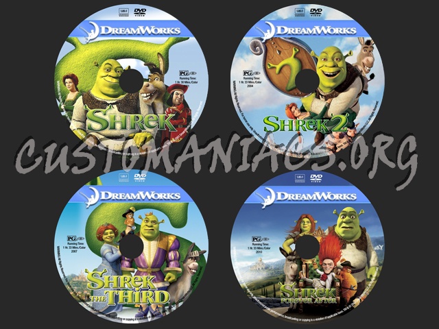 Shrek collection - Animation collection dvd label
