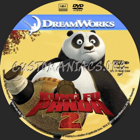 Kung Fu Panda 2 - Animation Collection dvd label
