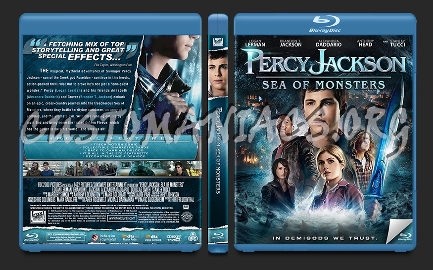 Percy Jackson: Sea of Monsters blu-ray cover