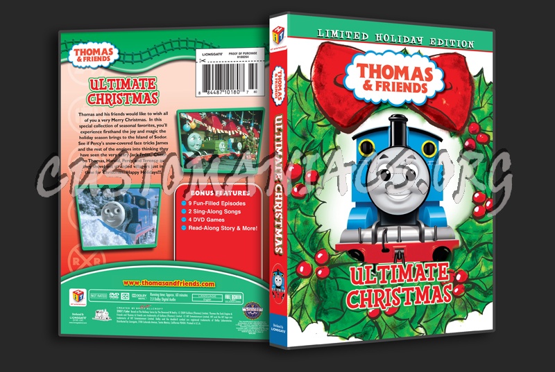 Thomas And Friends Ultimate Christmas Dvd Cover Dvd Covers And Labels By
