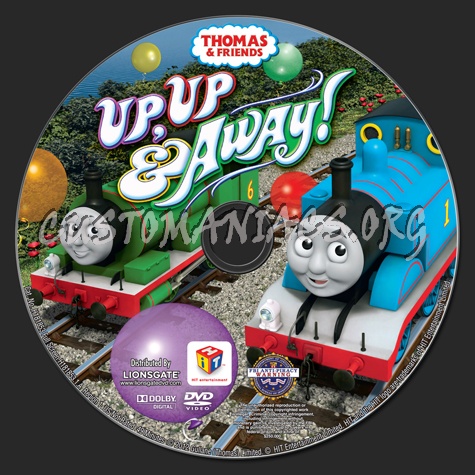 Thomas & Friends: Up, Up & Away! dvd label