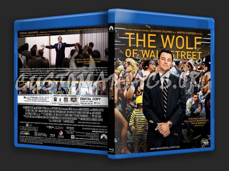 The Wolf Of Wall Street blu-ray cover