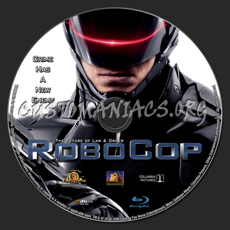 RoboCop (2014) blu-ray label