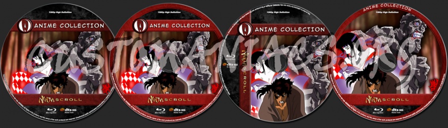 Anime Collection Ninja Scroll blu-ray label