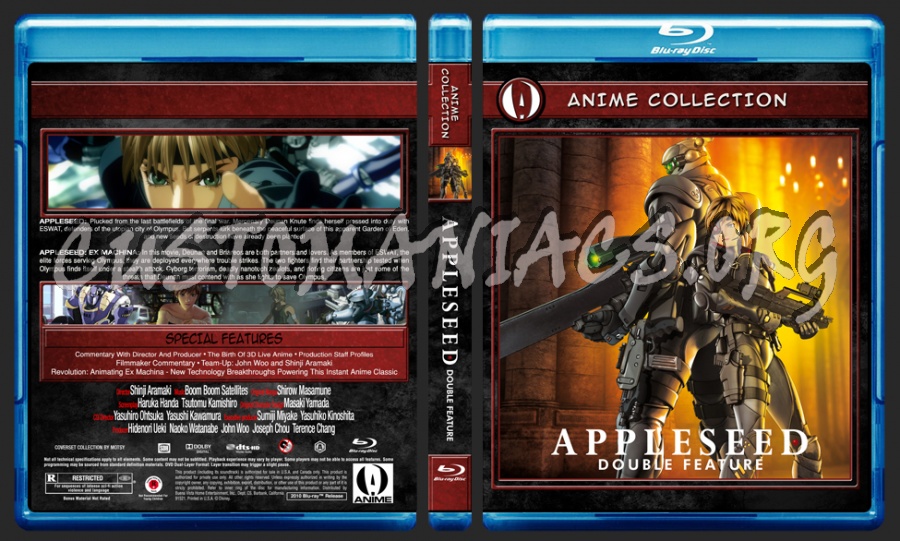 Anime Collection Appleseed Double Feature blu-ray cover