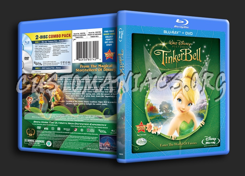 Tinker Bell blu-ray cover