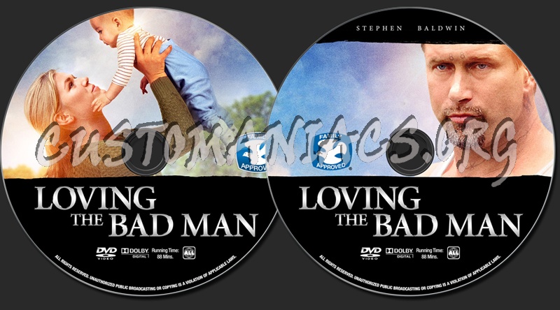Loving The Bad Man dvd label