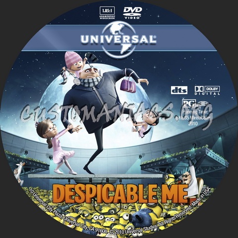 Despicable Me - Animation Collection dvd label