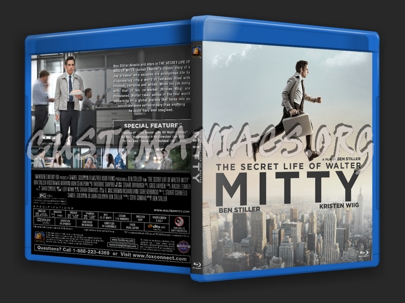 The Secret Of Life Walter Mitty blu-ray cover