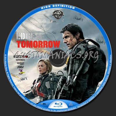 Edge of Tomorrow blu-ray label