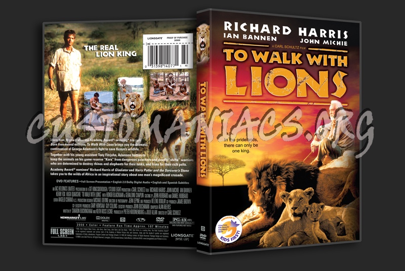 To Walk With Lions dvd cover