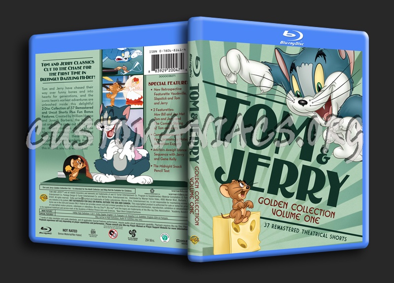 Tom and Jerry Golden Collection Volume 1 blu-ray cover