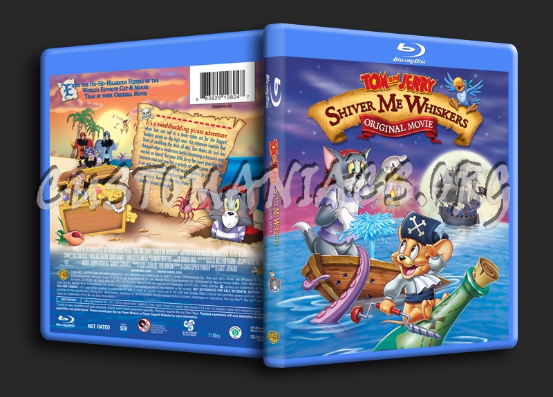 Tom and Jerry Shiver Me Whiskers blu-ray cover