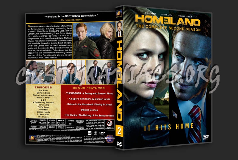 Homeland - Season 2 dvd cover