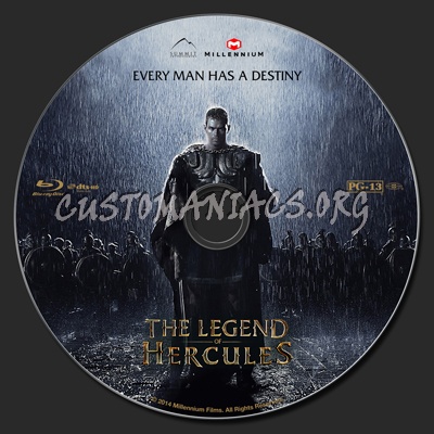 The Legend Of Hercules blu-ray label