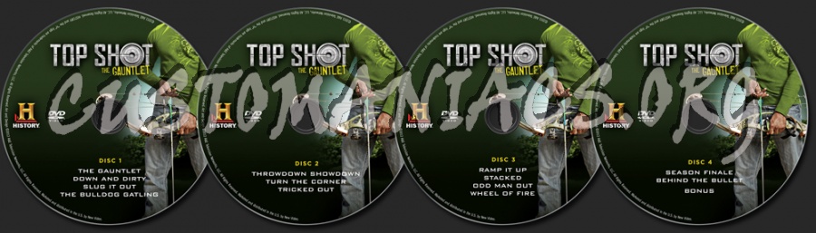 Top Shot Season 3  The Gauntlet dvd label