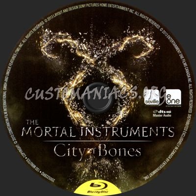 The Mortal Instruments: City of Bones blu-ray label