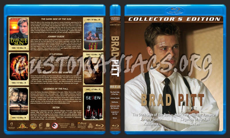 Brad Pitt Collection - Set 1 blu-ray cover