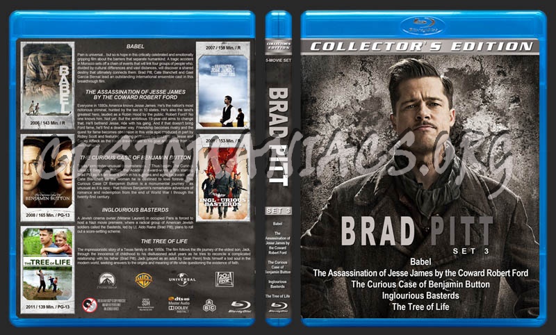 Brad Pitt Collection - Set 3 blu-ray cover